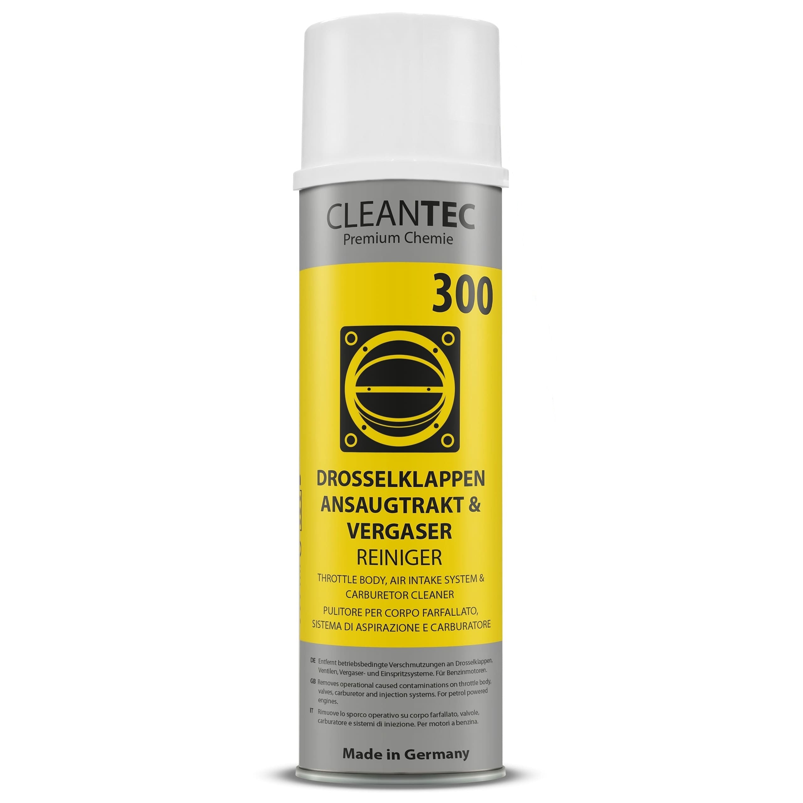 CleanTEC Premium Chemie 300 - Drosselklappen, Ansaug & Vergaser Reiniger - 500 ml