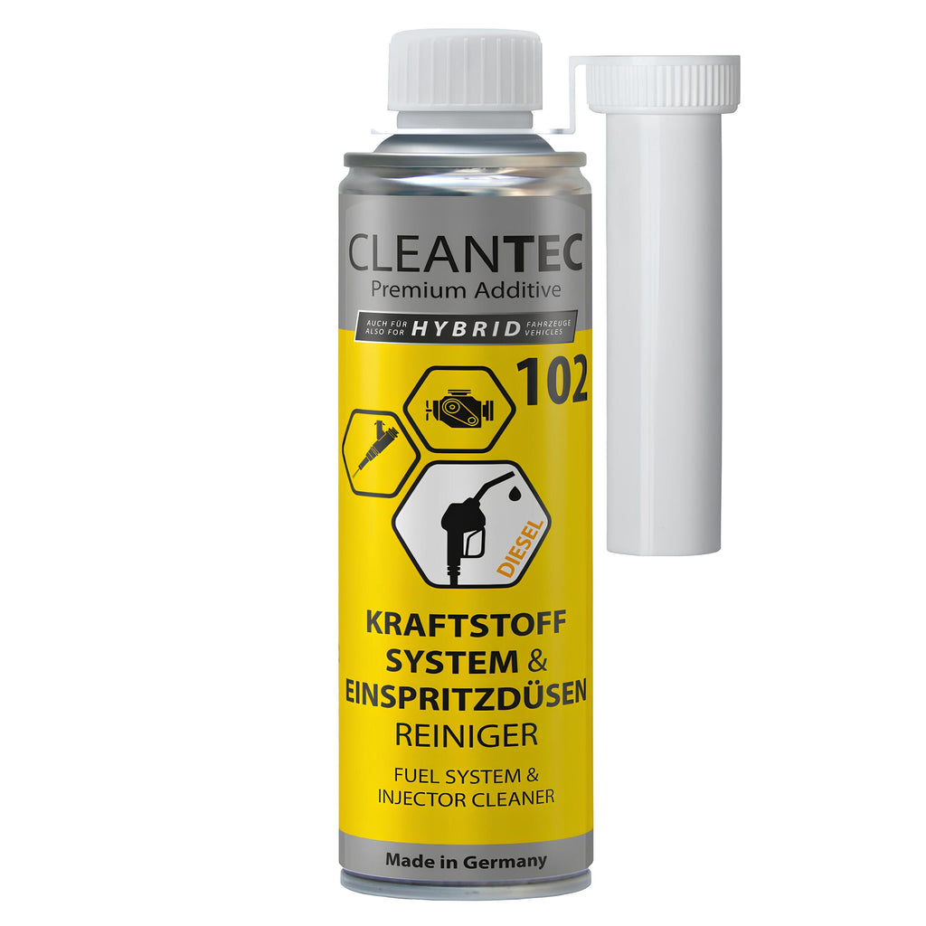 CleanTEC Premium Chemie 102 - DIESEL Kraftstoffsystem & Einspritzdüsen Reiniger - 375 ml